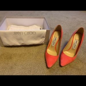 BRAND NEW JIMMY CHOO! WORN ONLY TWICE! SIZE 6!